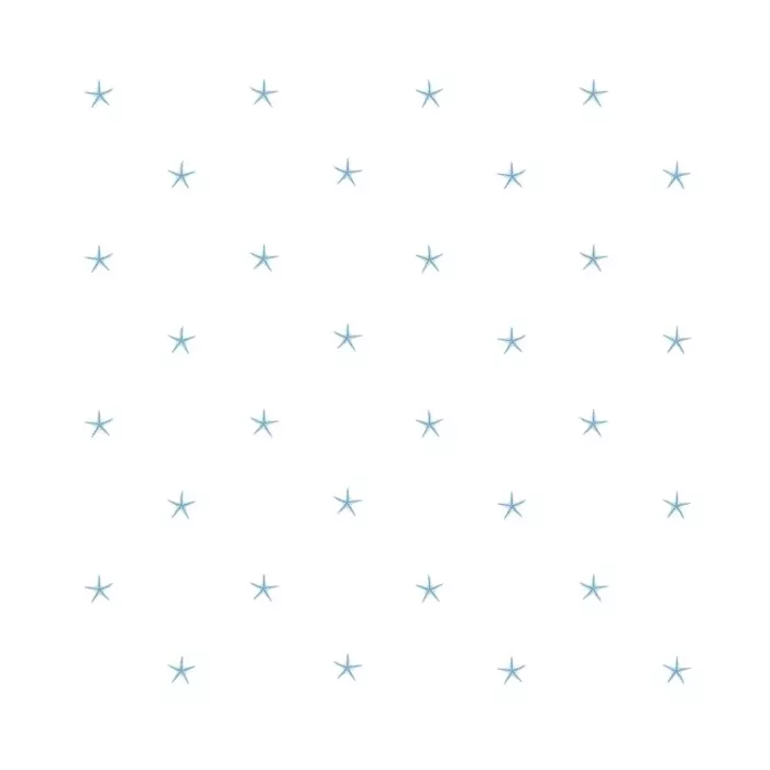 White Sands Aqua Starfish Wallpaper Sidewall Chesapeake DLR54544