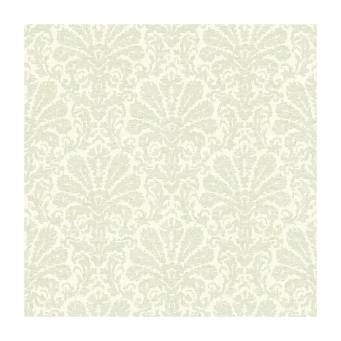 Seascape Green Damask Wallpaper Sidewall Chesapeake DLR54642