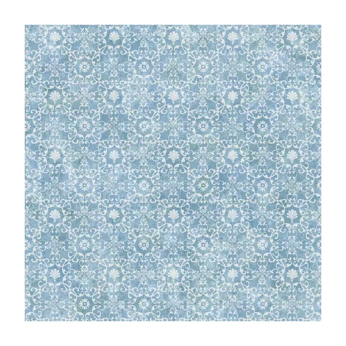 Shell Bay Blue Scallop Damask Wallpaper Sidewall Chesapeake DLR54651