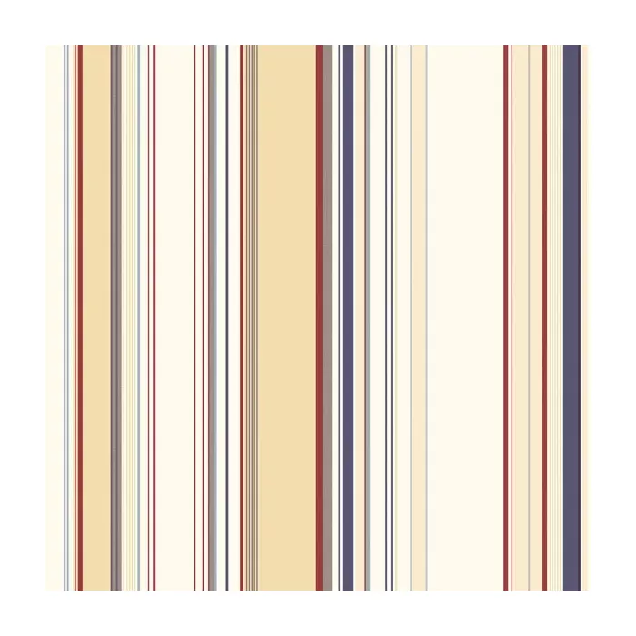 Lookout Navy Stripe Wallpaper Sidewall Chesapeake DLR58516
