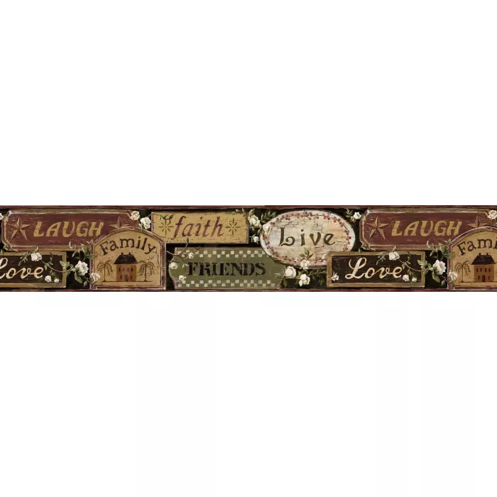 Red Love Wallpaper Border Chesapeake FFR65402B