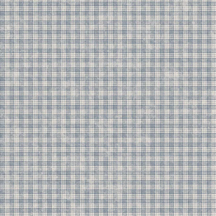 Blue Cottage Plaid Wallpaper Sidewall Chesapeake FFR66303