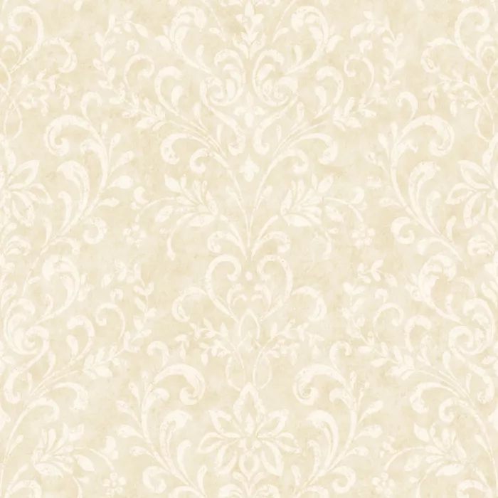 Cream Country Damask Wallpaper Sidewall Chesapeake FFR66344