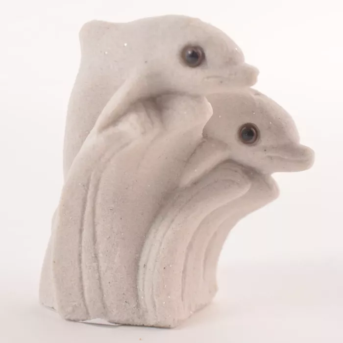 SAND-DECO Sand Sculpture Figurine DOL02 - Two Dolphins