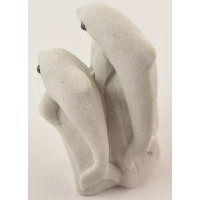 SAND-DECO Sand Sculpture Figurine DOL02 - Two Dolphins