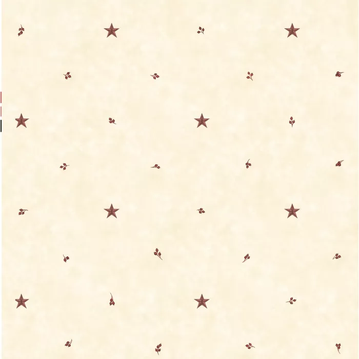 Ross Rose Star Sprig Toss Wallpaper Sidewall Chesapeake PUR090610