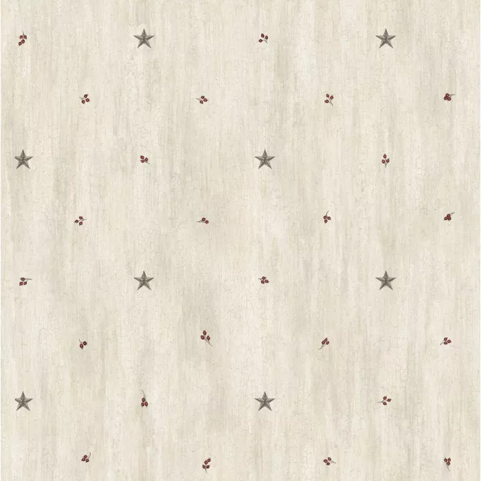 Ross Grey Star Sprig Toss Wallpaper Sidewall Chesapeake PUR09067