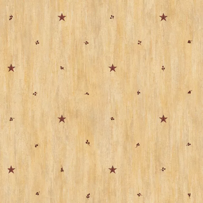 Ross Sand Star Sprig Toss Wallpaper Sidewall Chesapeake PUR09069