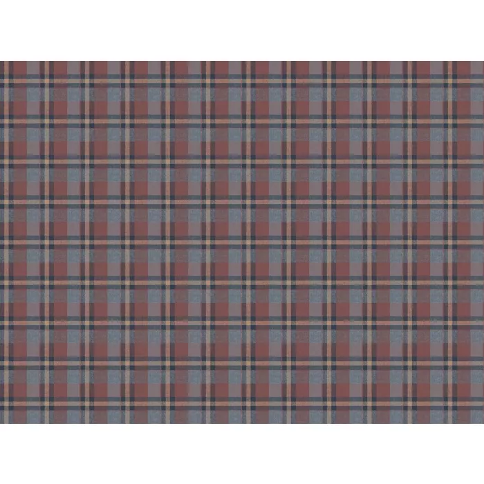 Sonny Blue Heritage Tartan Wallpaper Sidewall Chesapeake PUR09164