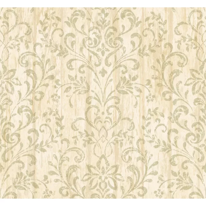 Reba Sand Country Faux Wood Wallpaper Sidewall Chesapeake PUR44021
