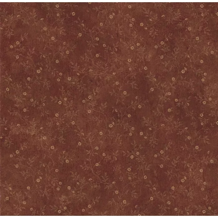 Raina Red Busy Country Vine Wallpaper Sidewall Chesapeake PUR66324