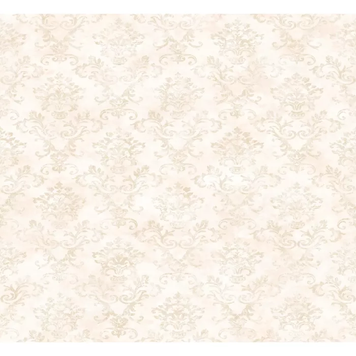 Evie Pink Country Stencil Damask Wallpaper Sidewall Chesapeake PUR66357