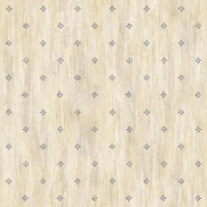 Frannie Wheat Stencil Starburst Toss Wallpaper Sidewall Chesapeake PUR66383