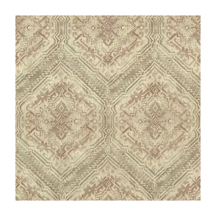 Hocking Hills Dark Red Navajo Medallion Wallpaper Sidewall Chesapeake TLL01361