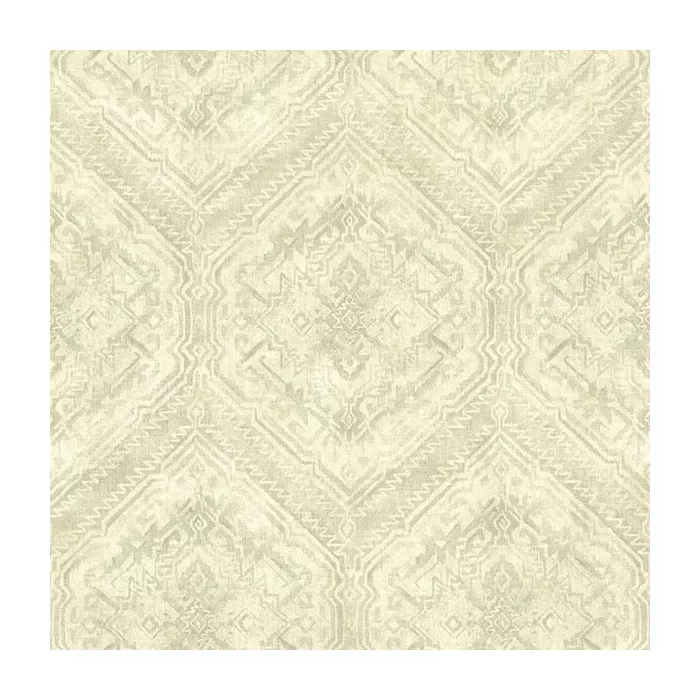 Hocking Hills Green Navajo Medallion Wallpaper Sidewall Chesapeake TLL01363