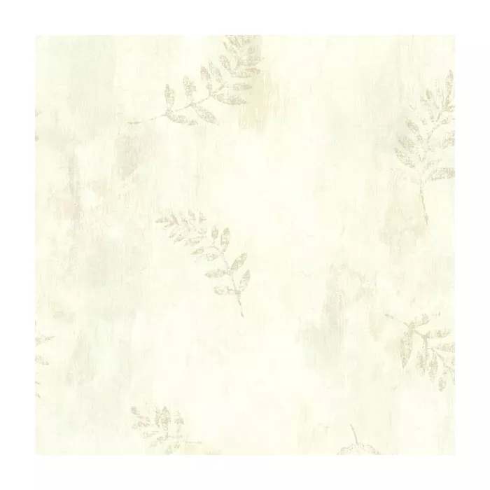 Fern Cottage Cream Leaf Toss Wallpaper Sidewall Chesapeake TLL01402