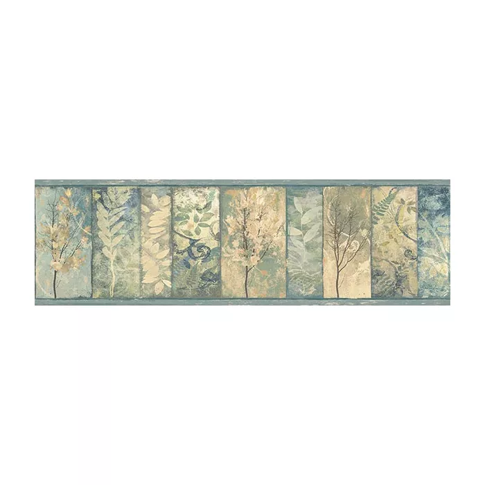 Lillinonah Sky Foliage Wallpaper Border Chesapeake TLL01551B