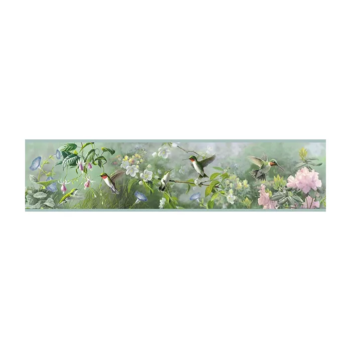 Weatherby Mint Ruby Wallpaper Border Chesapeake TLL48531B