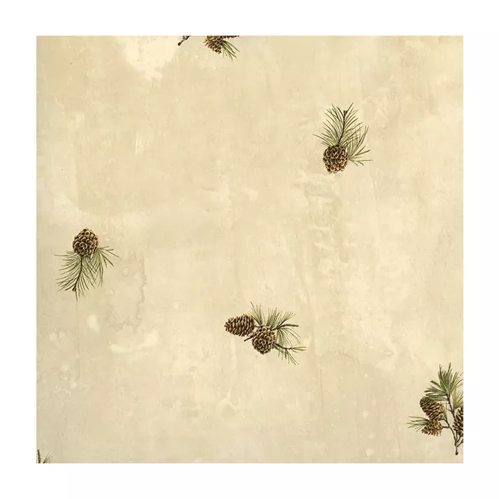 Brantley Sand Pinecone Toss Wallpaper Sidewall Chesapeake TLL49463