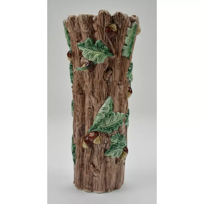 LBK Glazed Pottery Tree Vase - 10" Tall