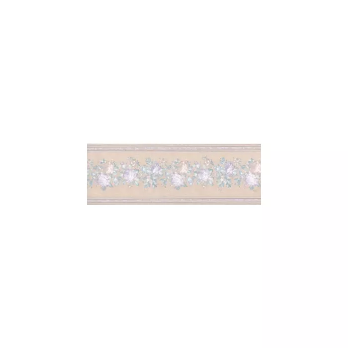 Purple-Light-Reflective-Flower-Wallpaer-Border-88331