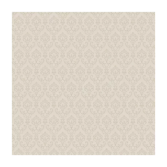 Small Damask Wallpaper Light Cream, Beige Norwall Wallcovering SK34765