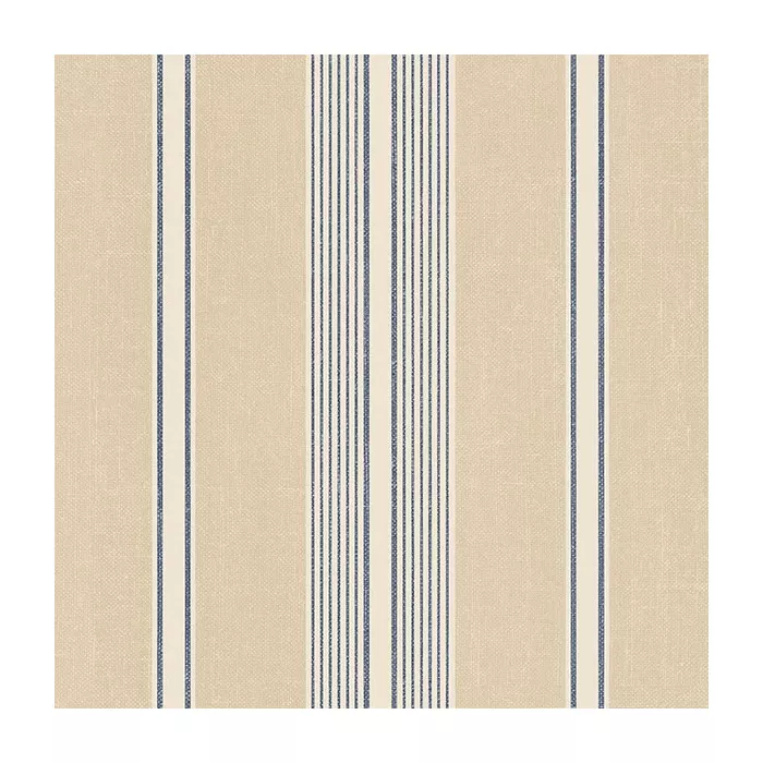 Cushion Stripe Wallpaper Navy Blue, Beige Norwall Wallcovering DS29706