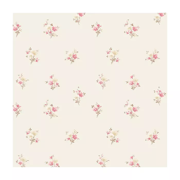 Delicate Daisies Wallpaper Light Yellow, Pink, Green Norwall Wallcovering PR33840