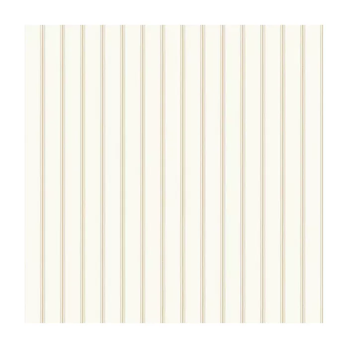 Ticking Stripe Wallpaper Beige, White Norwall Wallcovering SY33931