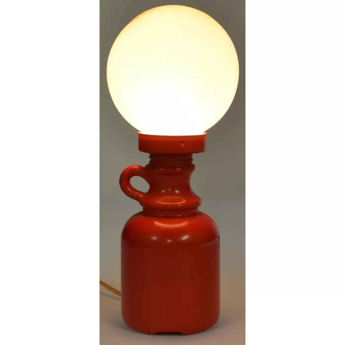 Wales Red Whiskey Jug Design Bar Lamp - 9.75" Tall