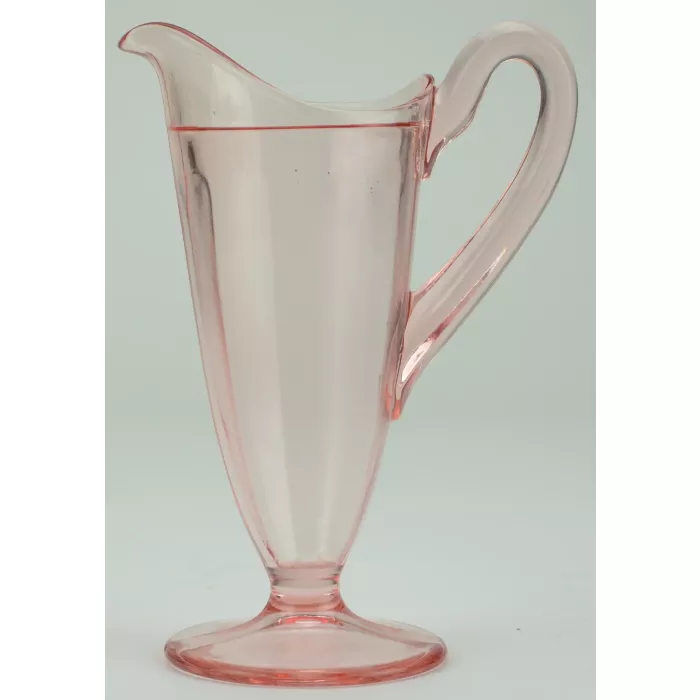 Pink Depression Glass Creamer - 7" Tall