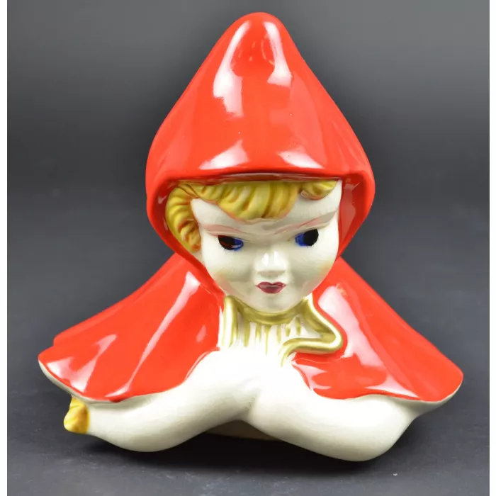 Ceramic Red Riding Hood Cookie Jar - Reproduction Of Original McCoy