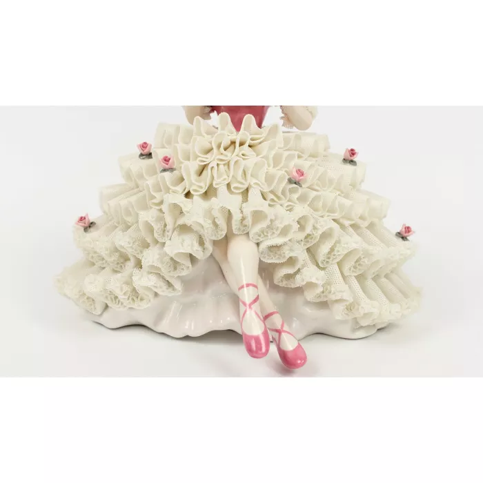 Dresden Doll Lady Sitting