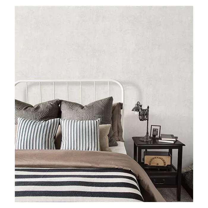 Grey, Pearl Stamped Concrete Wallpaper Grey, Pearl White Norwall Wallcovering G67488