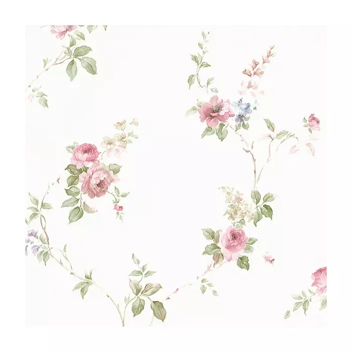White Wedding Trail Wallpaper Pink, Blue Norwall Wallcovering CN24621