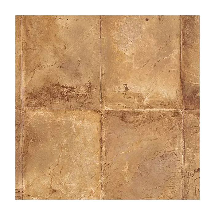 Mike's Tile Wallpaper Red, Ochre, Metallic Gold Norwall Wallcovering TX34807