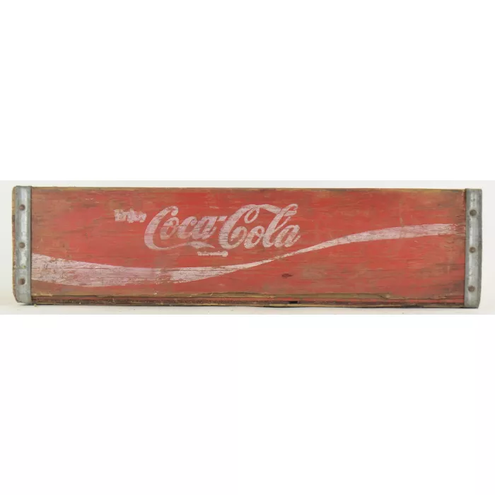 Coca Cola Crate - Red Wooden Coke Carrier - Sturdy Bilt By Southern Wooden Box