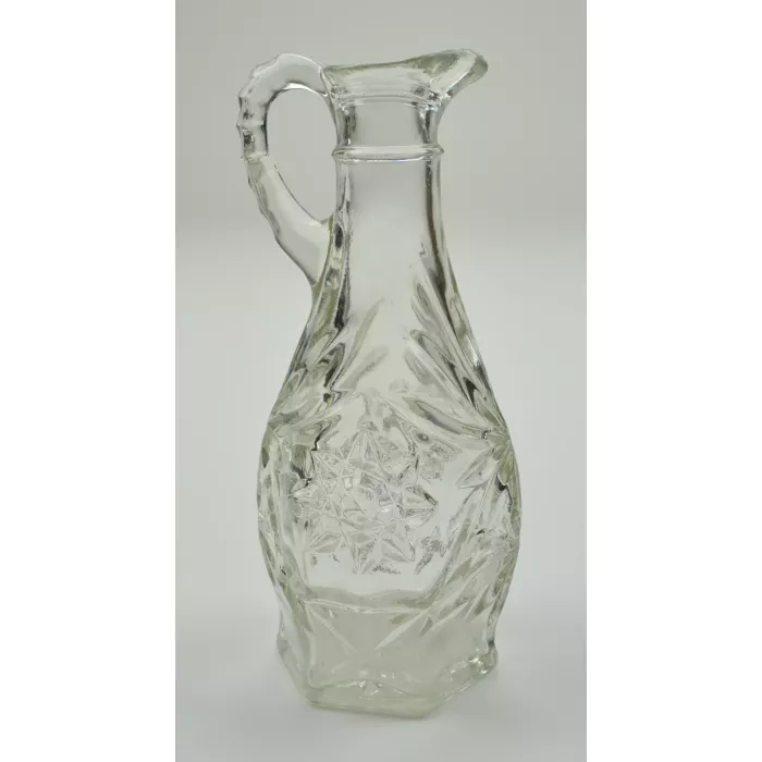 Anchor Hocking - Prescut Clear Pattern - Cruet - 6.5" Tall