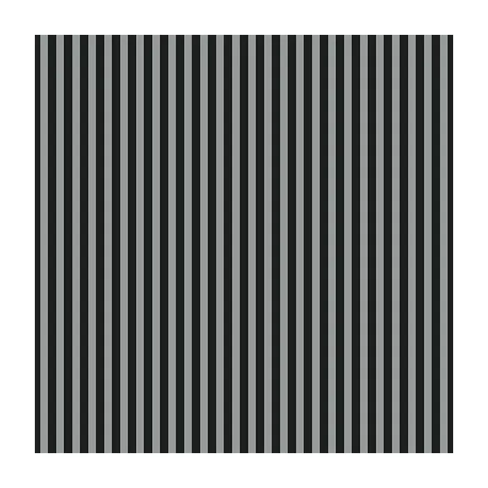 6mm Stripe Wallpaper Black, Metallic Silver Norwall Wallcovering SY33957
