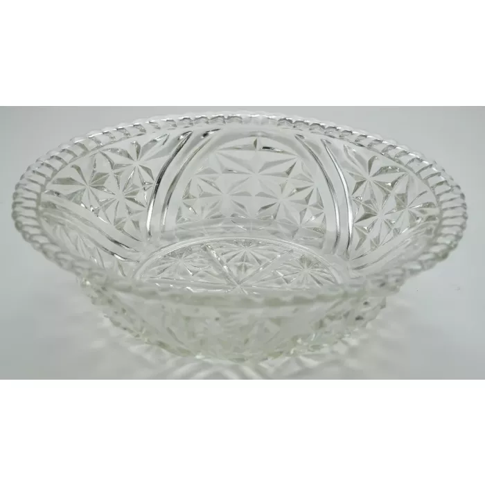 Anchor Hocking - Stars And Bars Pattern - Salad Bowl - 10.5" Round