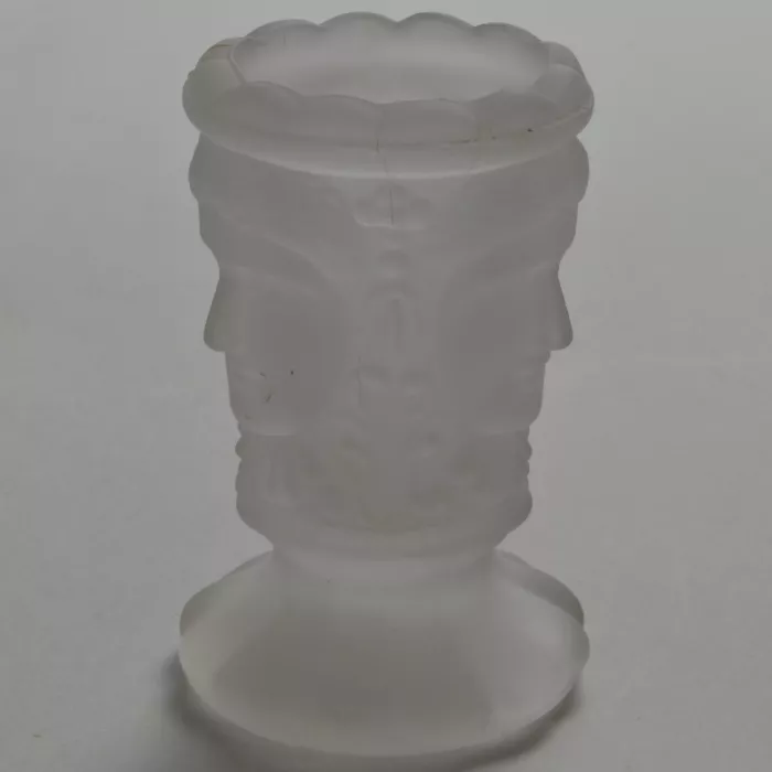 Wright Glass - Three Face Pattern - Toothpick Holder