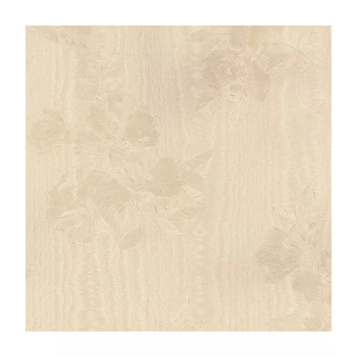 In Register Floral Moiré Wallpaper Cream Norwall Wallcovering SK34718