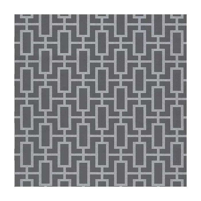 Luxor Print Wallpaper Metallic Silver, Grey Norwall Wallcovering TU27088