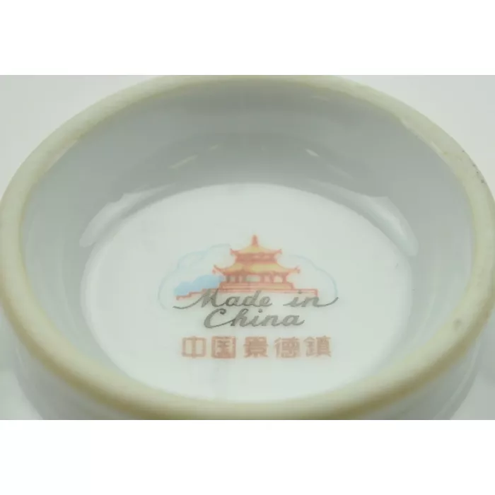 Collectible China Tea Cup And Saucer - Pink & Purple Floral Pattern With Gold Rim