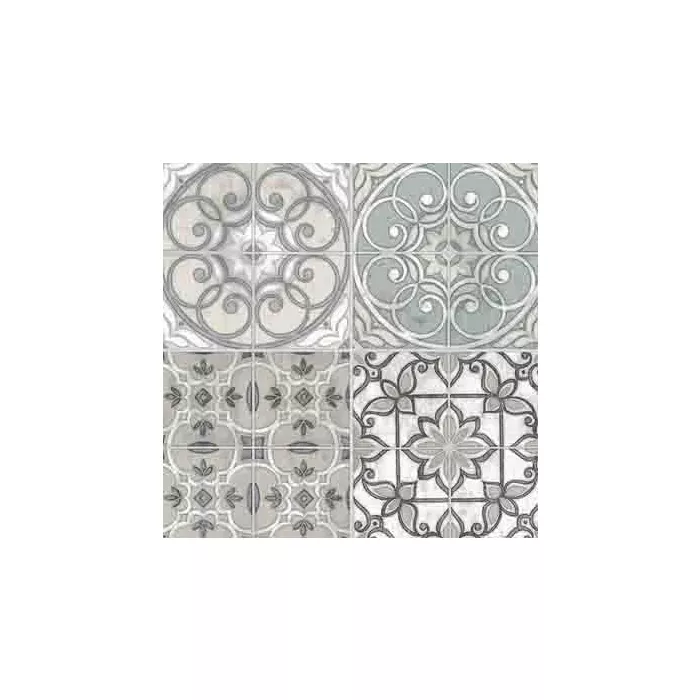 Floral Mosaic Tile Wallpaper - Norwall Wallcoverings