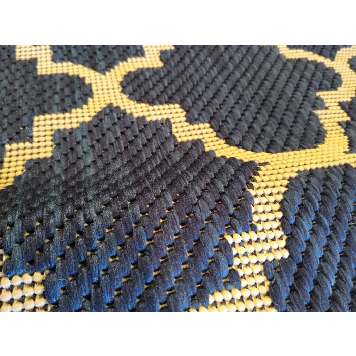 Safavieh Courtyard Geometric Indoor / Outdoor Area Rug - Navy / Beige - Runner 2ft 3in x 6ft 7in