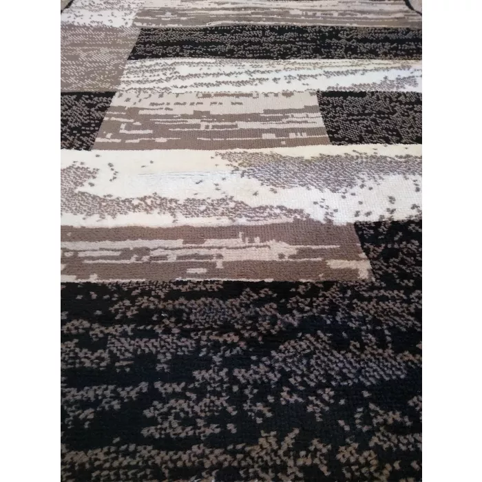 Superior Rockwood Patchwork Chocolate Area Rug - Runner 2.6ft x 12ft