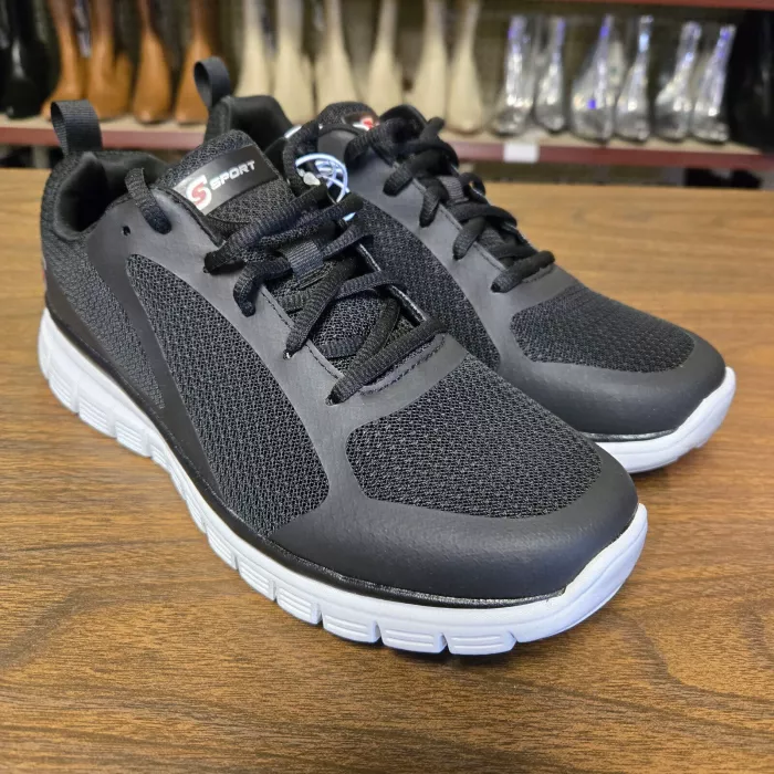 Men's Skechers Reiff Sneakers Lace up Shoes Black SZ 9