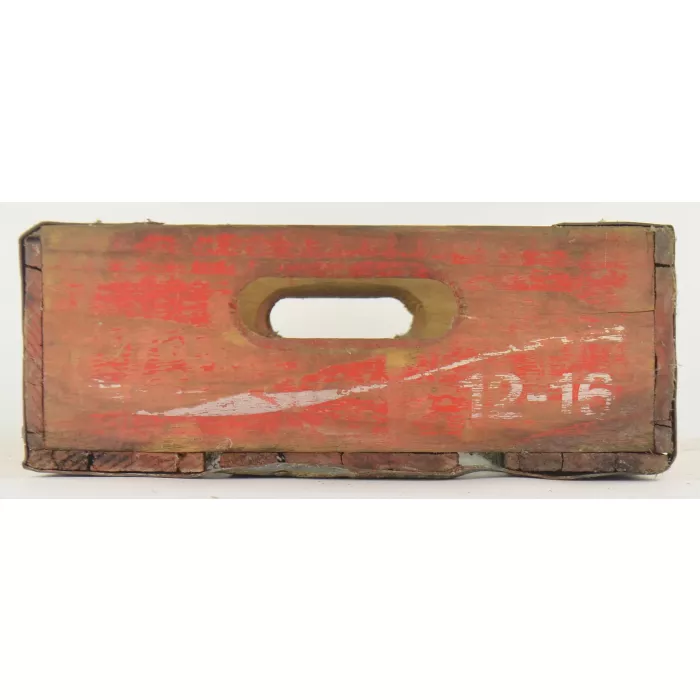 Coca Cola Crate - Red Wooden Coke Carrier - 1976 Delta Case Co., Inc.