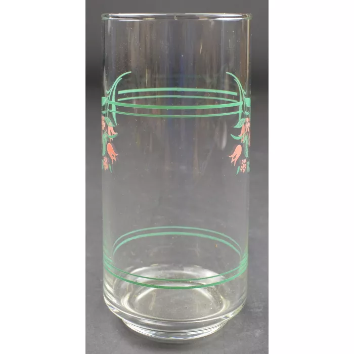 Corning 14 Oz. Cooler Tumbler - Rosemarie Pattern - 5.875" Tall